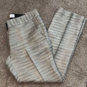 Amanda Uprichard metallic gold with black Dress Pants with Straight Leg P